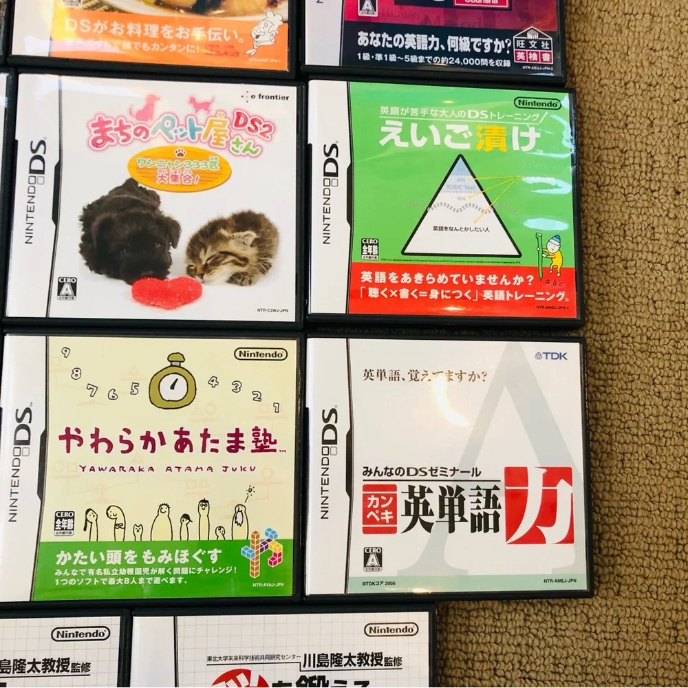 Lot Of 21 Nintendo DS Japanese Game With Case Manual Tested And Works EUC